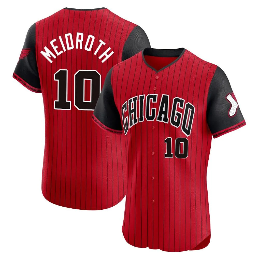 C.White Sox #10 Chase Meidroth Player Red City Connect Limited Elite Home Jdoa Stitched Jerseys