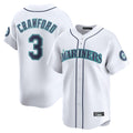 S.Mariners #3 J.P. Crawford Player White Home Limited Jdoa Stitched Jerseys