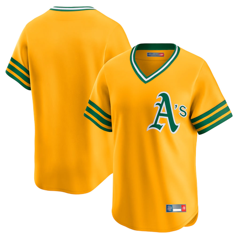 Athletics ## Athletics Blank Player Gold T-shirt Cooperstown Collection Game Jdoa Stitched Jerseys