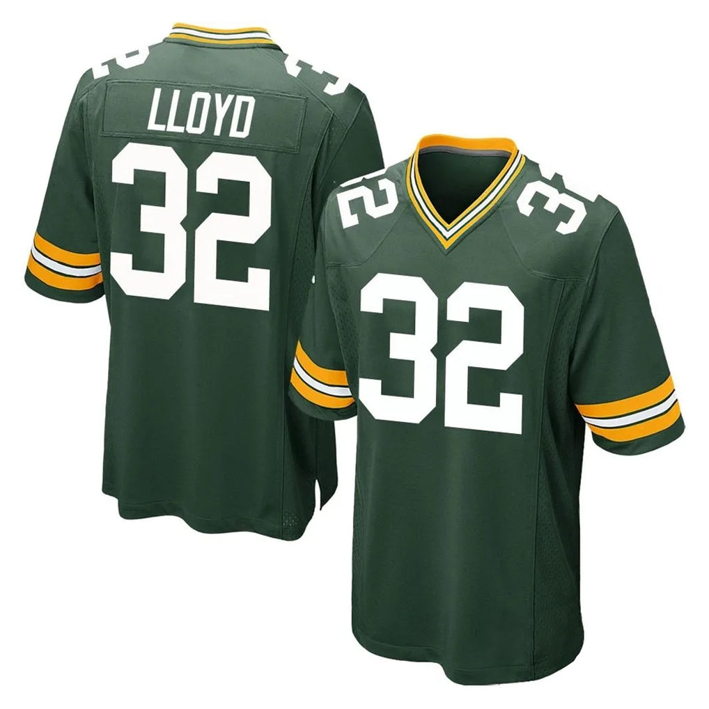 GB.Packers #32 MarShawn Lloyd Player Green Home Game Jdoa Stitched Jerseys
