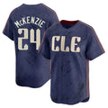 C.Guardians #24 Triston McKenzie Player Navy City Connect Limited Home Jdoa Stitched Jerseys