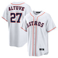 H.Astros #27 Jose Altuve Player White Home Game Jdoa Stitched Jerseys