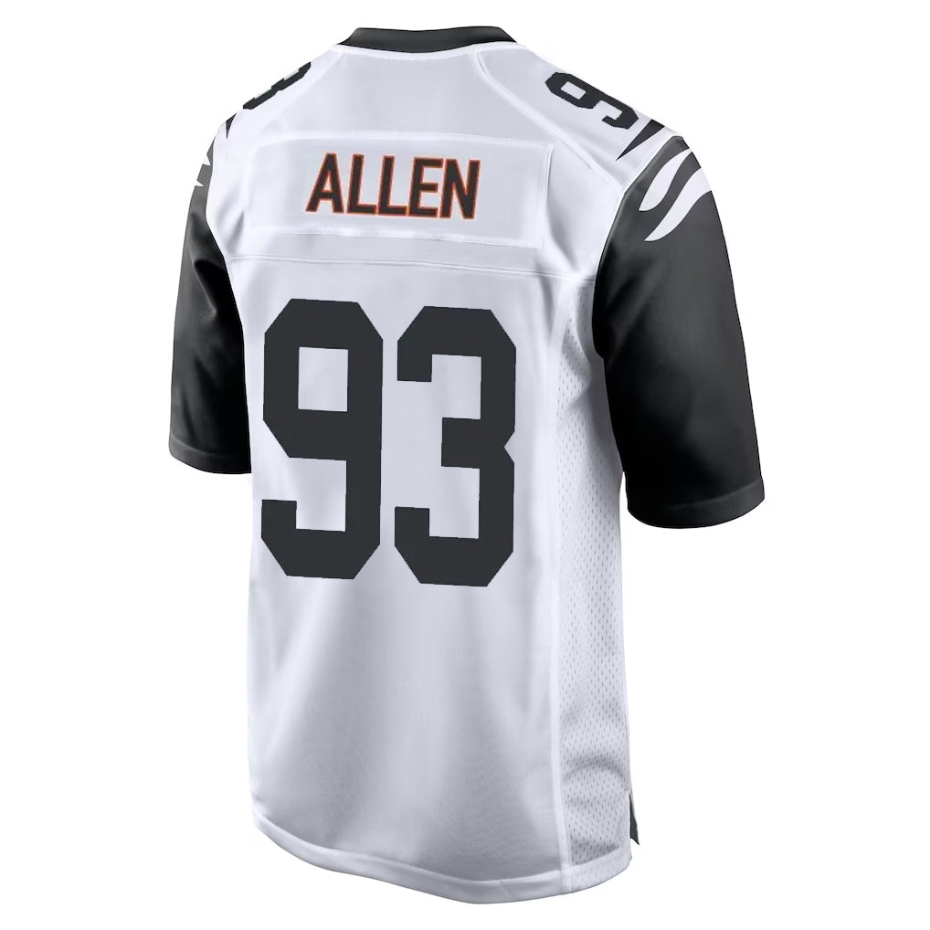 C.Bengals #93 Jonathan Allen Player White Alternate Home Game Jdoa Stitched Jerseys