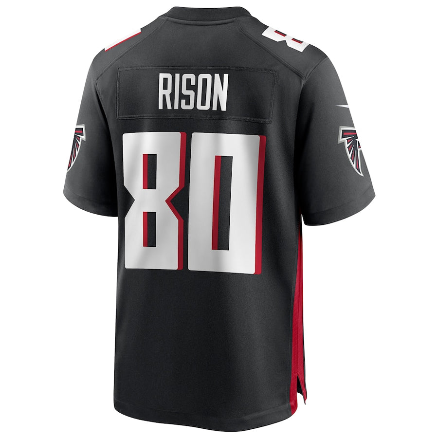 A.Falcons #80 Andre Rison Player Black Home Game Jdoa Stitched Jerseys