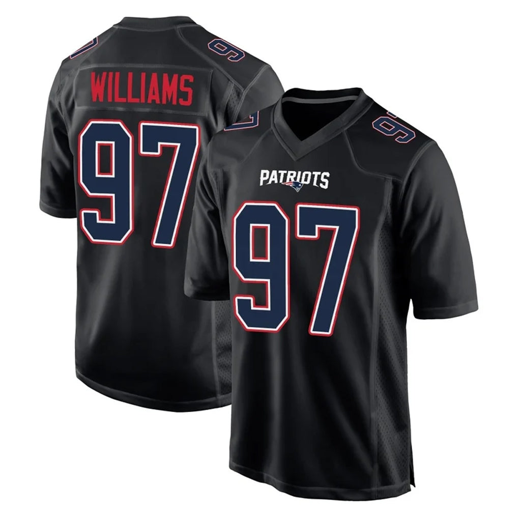 NE.Patriots #97 Milton Williams Player Carbon Fashion Limited Home Game Jdoa Stitched Jerseys