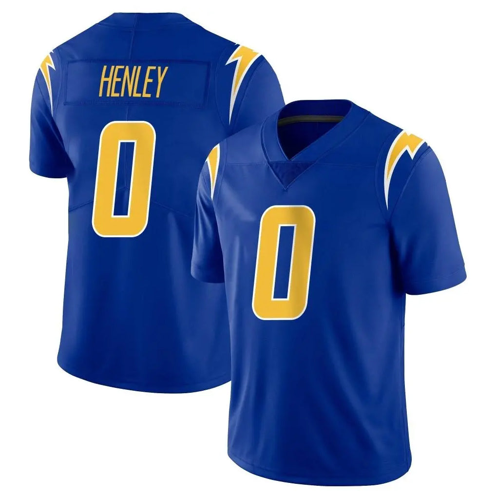 LA.Chargers #0 Daiyan Henley Player Royal Limited Vapor Home Game Stitched Jerseys