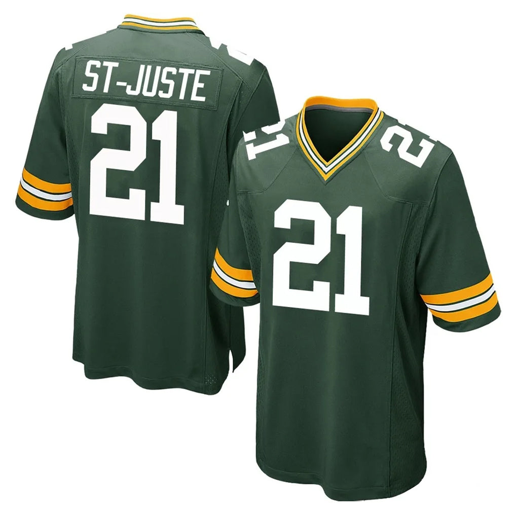 GB.Packers #21 Benjamin St-Juste Player Green Home Game Jdoa Stitched Jerseys