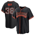 SF.Giants #38 Robbie Ray Player Black Alternate Limited Jdoa Stitched Jerseys