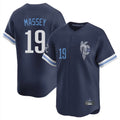 KC.Royals #19 Michael Massey Player Navy City Connect Limited Home Jdoa Stitched Jerseys