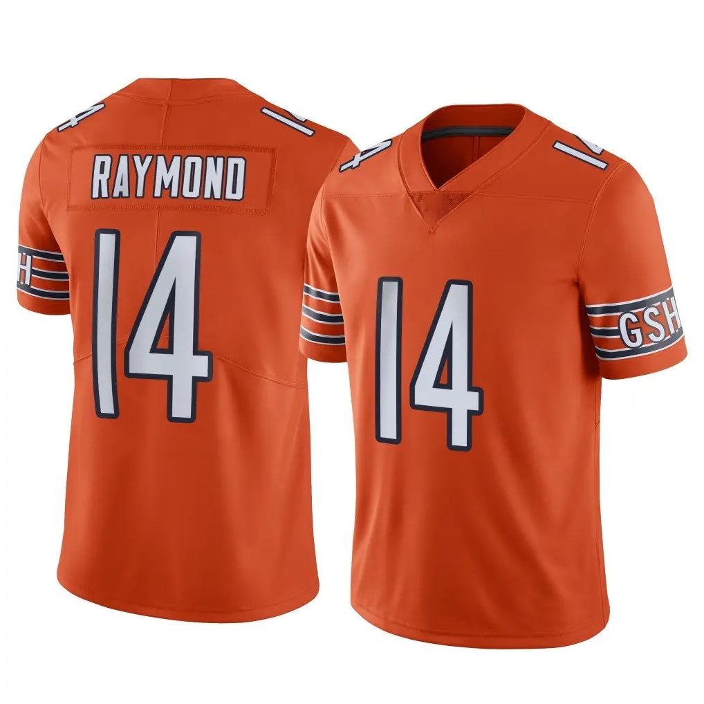 C.Bears #14 Kalif Raymond Player Orange Alternate Vapor Limited Home Game Jdoa Stitched Jerseys