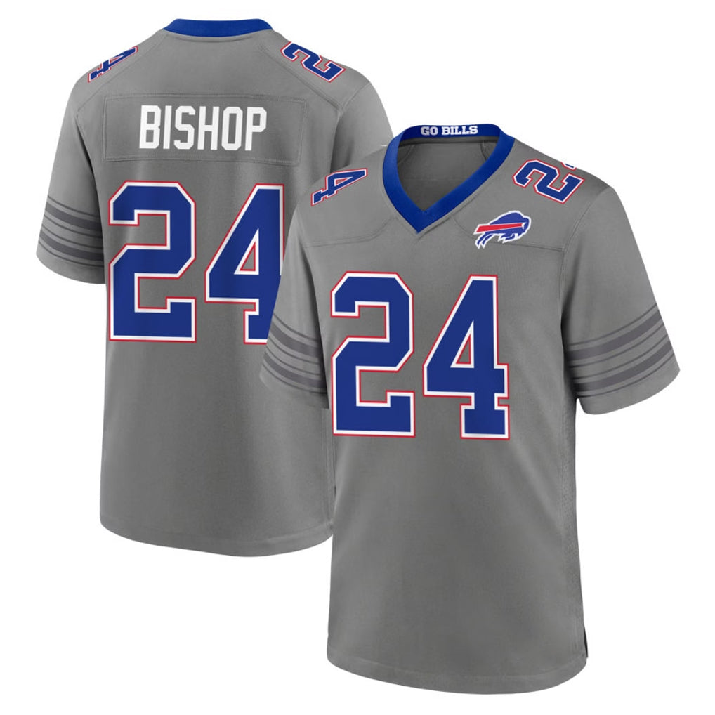 B.Bills #24 Cole Bishop Player Gray Nickel City Home Game Jdoa Stitched Jerseys