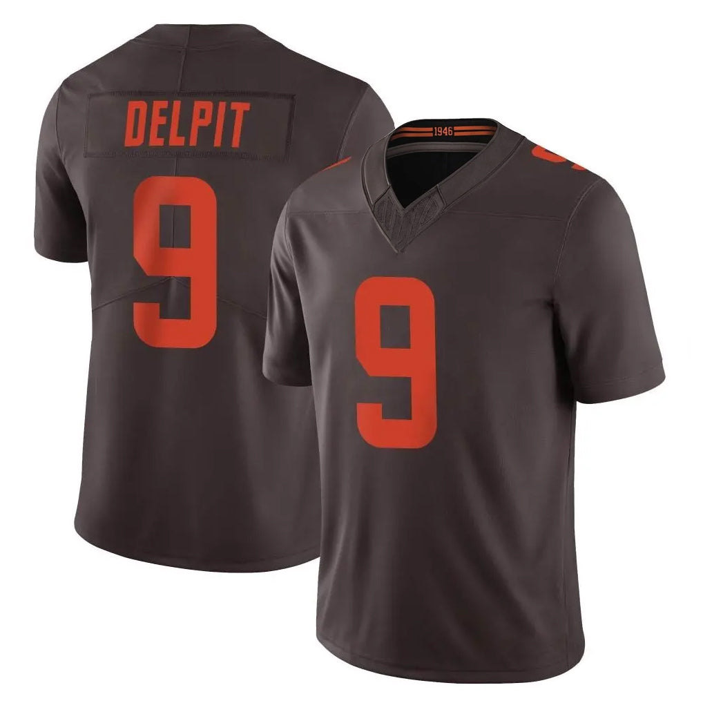 C.Browns #9 Grant Delpit Player Brown Limited Vapor F.U.S.E. Alternate Game Jdoa Stitched Jerseys