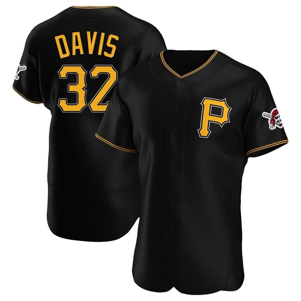 P.Pirates #32 Henry Davis Player Black Alternate 2025 Home Limited Elite Jdoa Stitched Jerseys