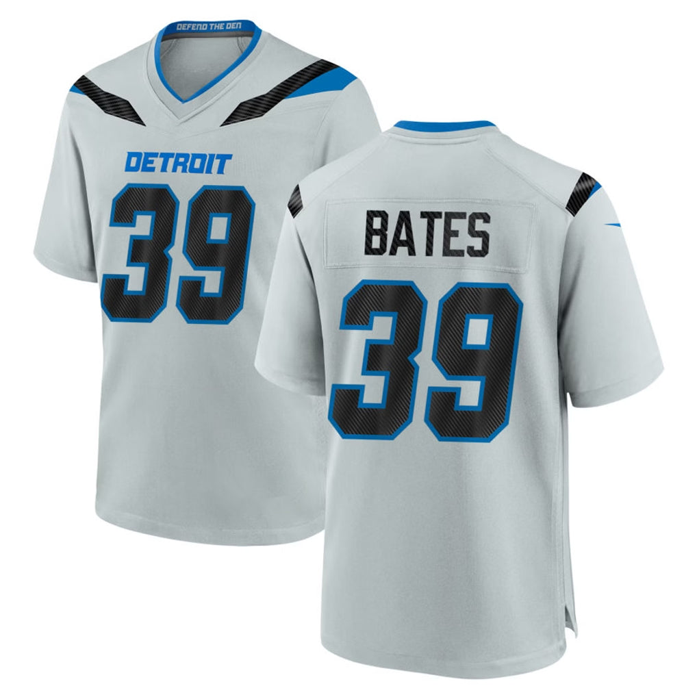 D.Lions #39 Jake Bates Player Silver 2026 Rivalries Collection Home Game Jdoa Stitched Jerseys