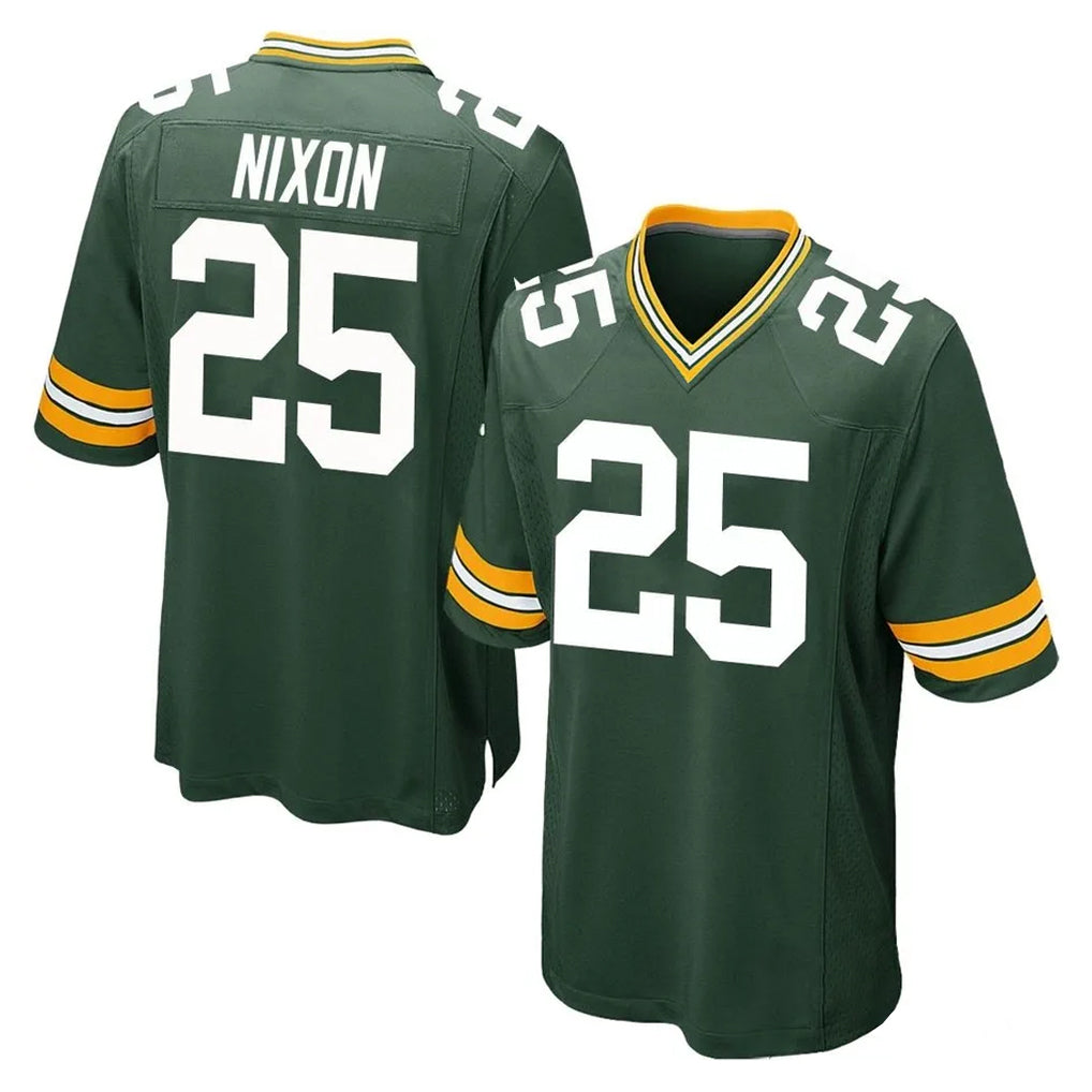 GB.Packers #25 Keisean Nixon Player Green Home Game Jdoa Stitched Jerseys