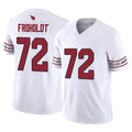 A.Cardinals #72 Hjalte Froholdt Player White Vapor F.U.S.E. Limited Home Game Jdoa Stitched Jerseys