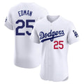 LA.Dodgers #25 Tommy Edman Player Gold White Limited Elite Home Jdoa Stitched Jerseys