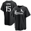 St. Louis Cardinals #15 Jose Fermin Player Black City Connect Home Limited Jdoa Stitched Jerseys