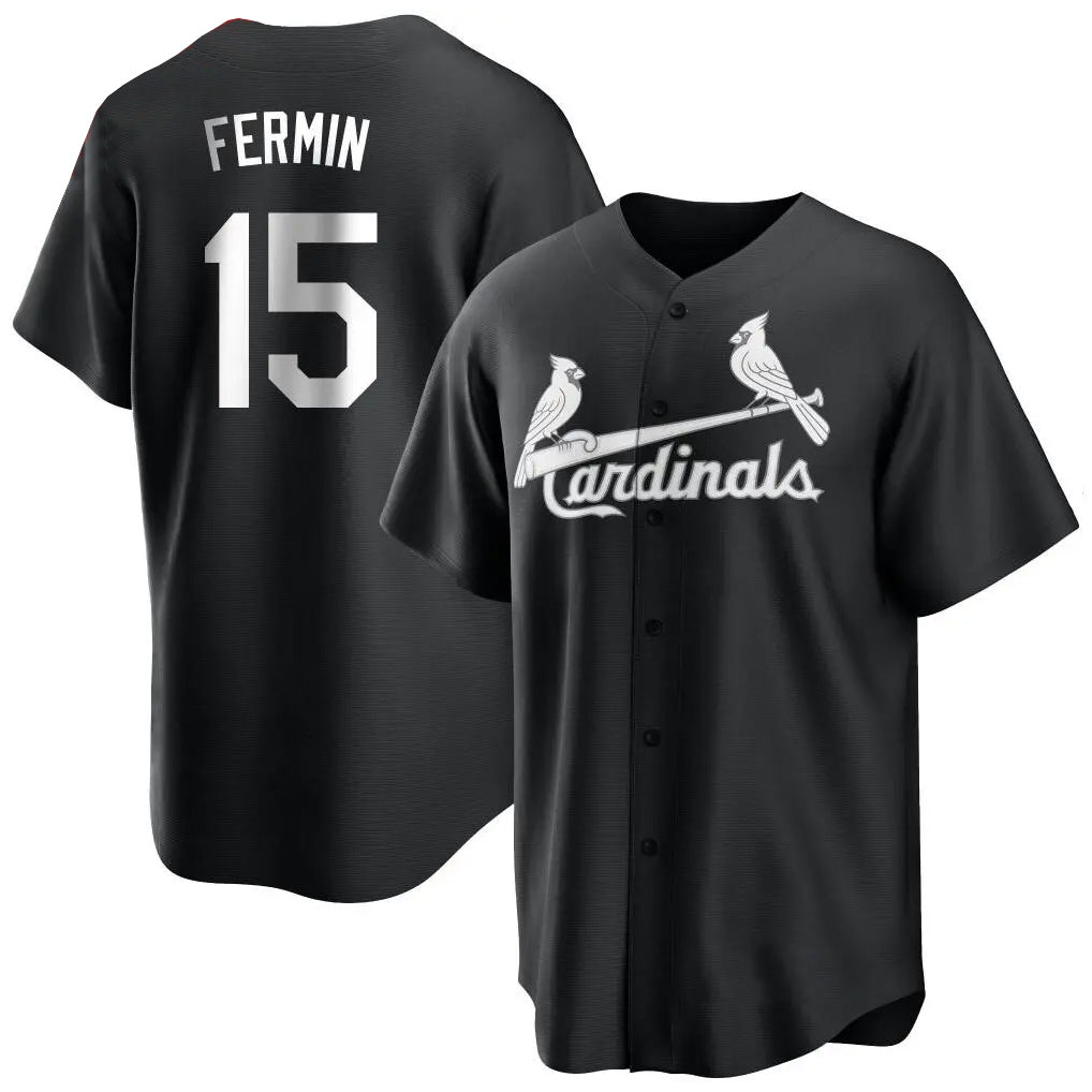 St. Louis Cardinals #15 Jose Fermin Player Black City Connect Home Limited Jdoa Stitched Jerseys