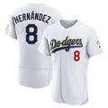 LA.Dodgers #8 Enrique Hern¨¢ndez Player Gold White 2026 Collection Stadium Limited Elite Jdoa Stitched Jerseys