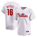 P.Phillies #16 Brandon Marsh Player White Home Limited Jdoa Stitched Jerseys