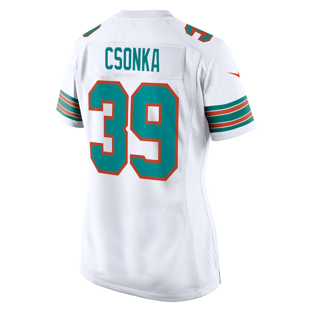 Jdoa M.Dolphins #39 Larry Csonka White Retired Player Jersey