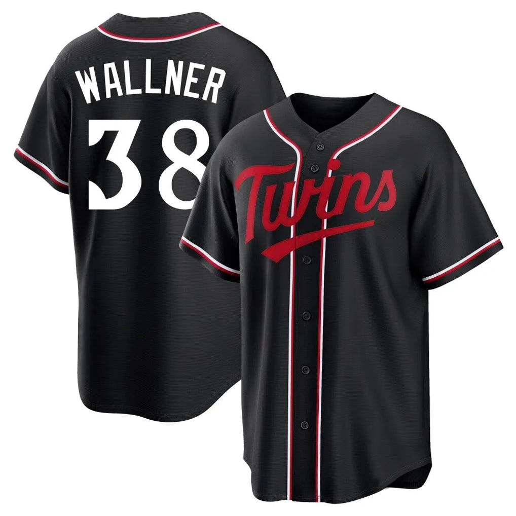 M.Twins #38 Matt Wallner Player Black Fashion Out Home Limited Jdoa Stitched Jerseys