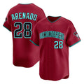 A.Diamondbacks #28 Nolan Arenado Player Red Limited Home Game Jdoa Stitched Jerseys