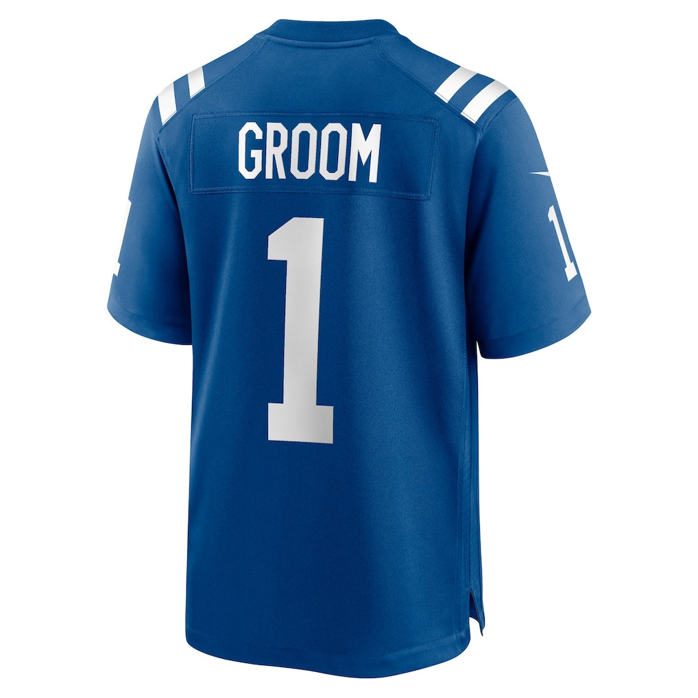 Jdoa IN.Colts #1 Groom Royal Game Jersey