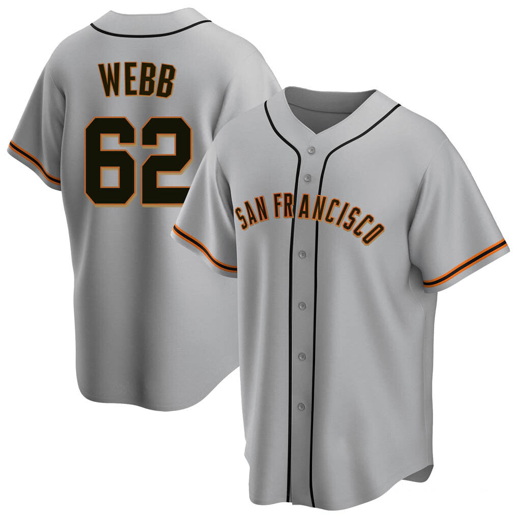 SF.Giants #62 Logan Webb Player Gray Home Game Jdoa Stitched Jerseys