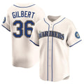 S.Mariners #36 Logan Gilbert Player Cream Home Limited Jdoa Stitched Jerseys