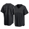 C.Guardians #75 Connor Brogdon Player Black T-shirt Home Game Jdoa Stitched Jerseys