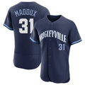 C.Cubs #31 Greg Maddux Player Navy City Connect Limited Elite Home Jdoa Stitched Jerseys