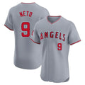 LA.Angels #9 Zach Neto Player Gray Home Limited Elite Jdoa Stitched Jerseys