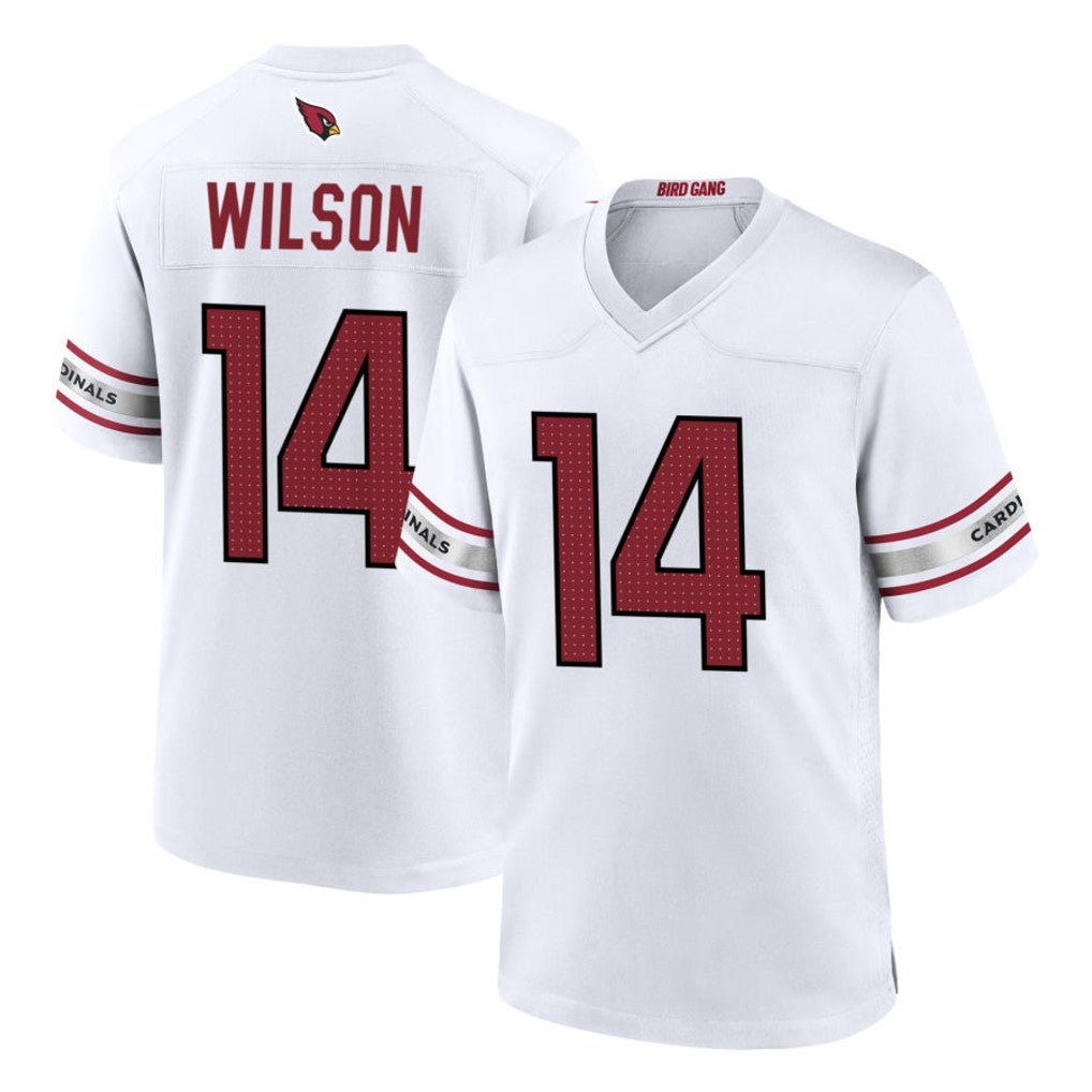 A.Cardinals #14 Michael Wilson Player White Home Game Jdoa Stitched Jerseys