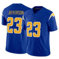 LA.Chargers #23 Tony Jefferson Player Royal Limited Vapor F.U.S.E. Home Game Stitched Jerseys