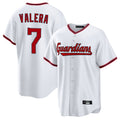 C.Guardians #7 George Valera Player White Game Home Jdoa Stitched Jerseys
