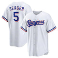 T.Rangers #5 Corey Seager Player White Home Replica Jdoa Stitched Jerseys