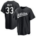 Athletics #33 Henry Bolte Player Black Fashion Home Game Jdoa Stitched Jerseys