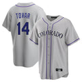 C.Rockies #14 Ezequiel Tovar Player Gray Game Home Jdoa Stitched Jerseys