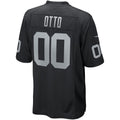 Jdoa LV.Raiders #0 Jim Otto Black Game Retired Player Jersey