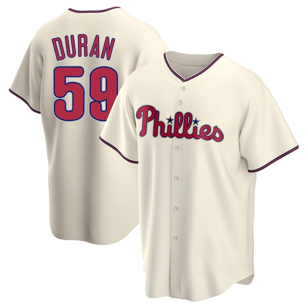 P.Phillies #59 Jhoan Duran Player Cream Home Game Jdoa Stitched Jerseys