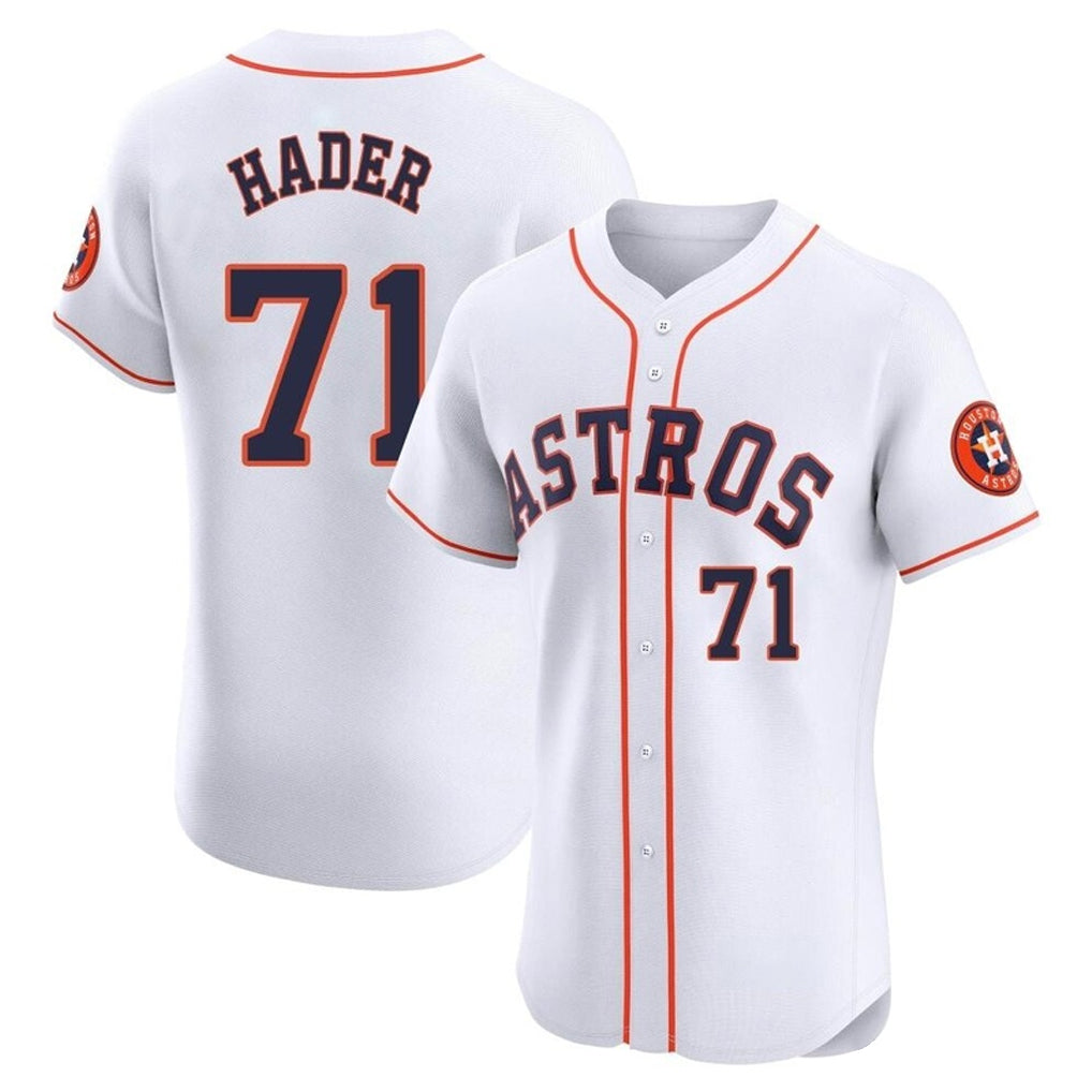 H.Astros #71 Josh Hader Player White Limited Elite Home Jdoa Stitched Jerseys