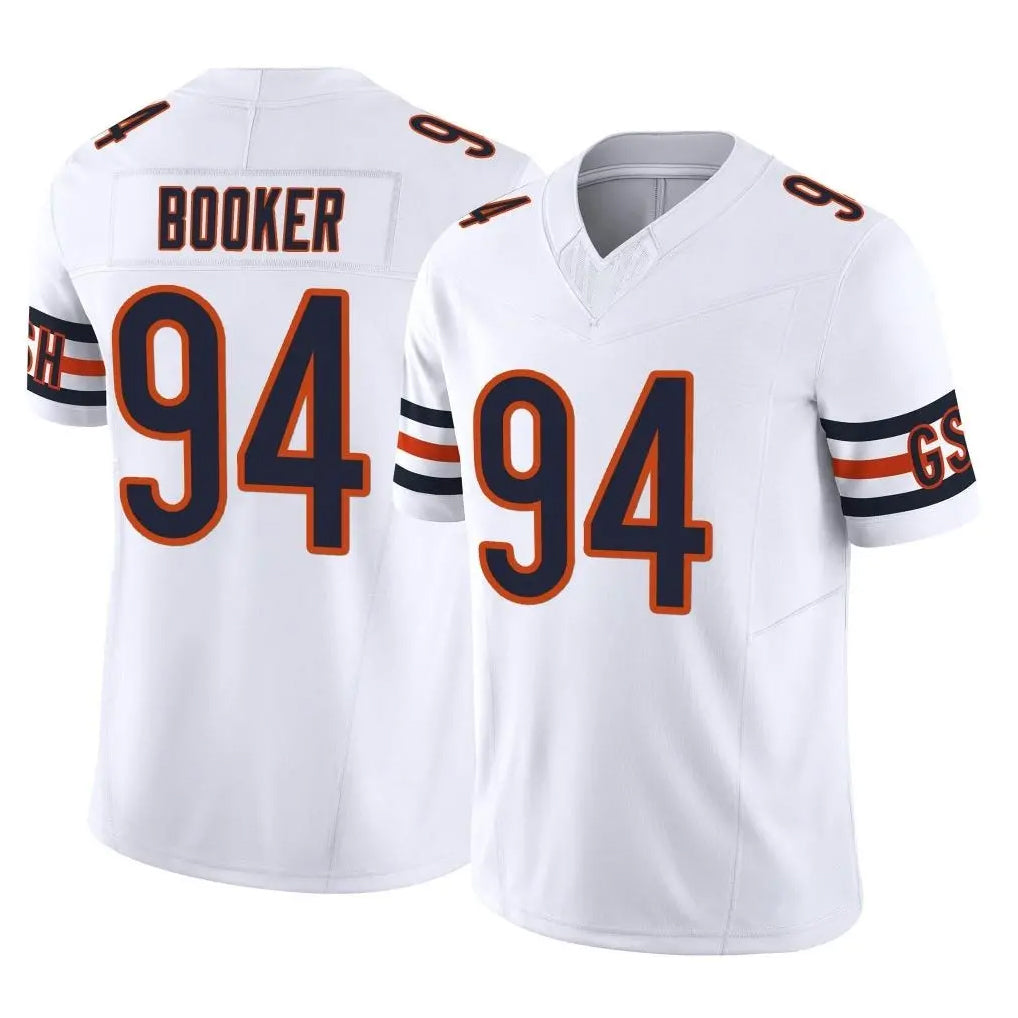 C.Bears #94 Austin Booker Player White Vapor F.U.S.E. Limited Home Game Jdoa Stitched Jerseys