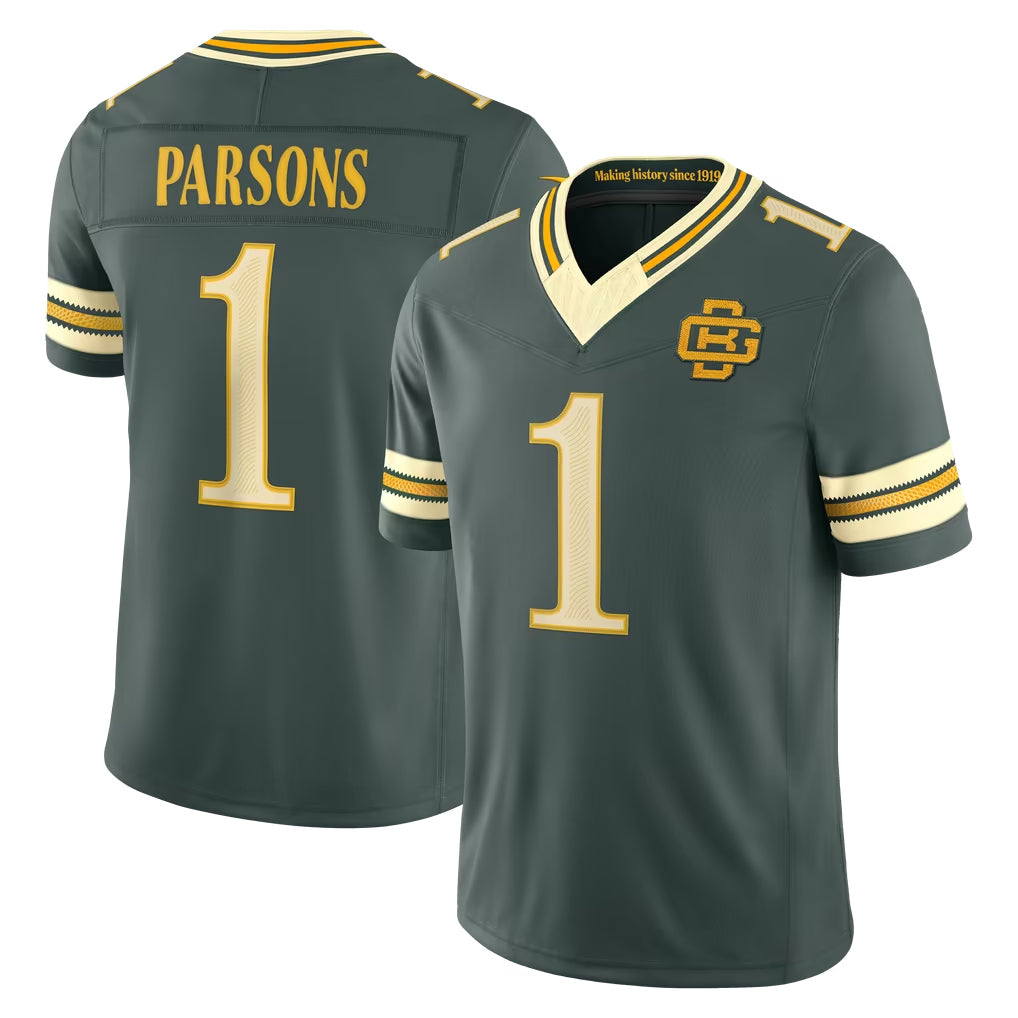 GB.Packers #1 Micah Parsons Player Green Limited 2026 Rivalries Collection Home Game Jdoa Stitched Jerseys