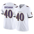 B.Ravens #40 Teddye Buchanan Player White Vapor F.U.S.E. Limited Home Game Jdoa Stitched Jerseys