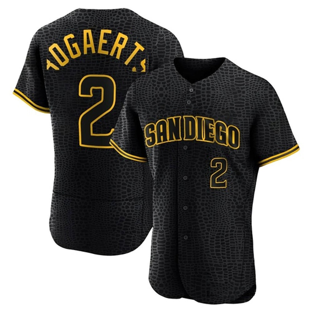 S.Diego Padres #2 Xander Bogaerts Player Black Snake Skin City Home Limited Elite Jdoa Stitched Jerseys