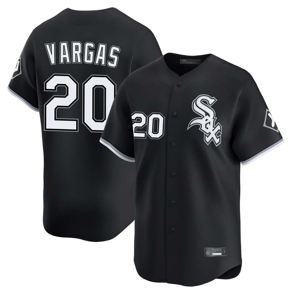 C.White Sox #20 Miguel Vargas Player Black Limited Home Jdoa Stitched Jerseys