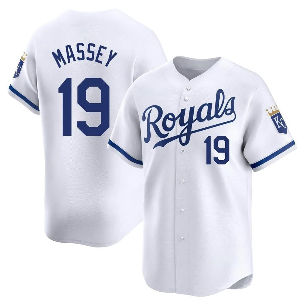 KC.Royals #19 Michael Massey Player White Alt Limited Home Jdoa Stitched Jerseys