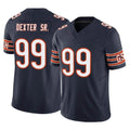 C.Bears #99 Gervon Dexter Sr. Player Navy Vapor F.U.S.E. Limited Home Game Jdoa Stitched Jerseys